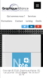 Mobile Screenshot of graphique-alliance.com