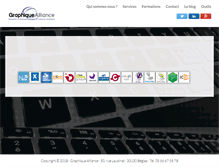 Tablet Screenshot of graphique-alliance.com